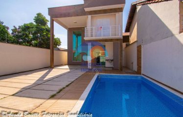 Sobrado de porteira fechada com 3 dormitórios à venda, 190 m² por R$ 650.000 – Balneario Continental – Peruíbe/SP