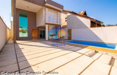 Sobrado de porteira fechada com 3 dormitórios à venda, 190 m² por R$ 650.000 – Balneario Continental – Peruíbe/SP